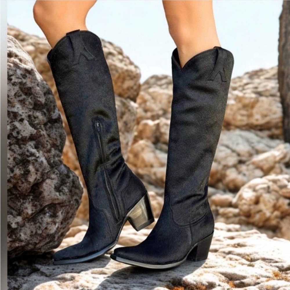 Old Gringo Myra Black Hair On Hyde Boots